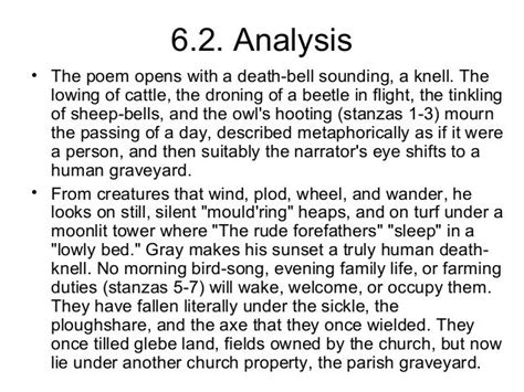 Elegy Written in a Country Churchyard Analysis .